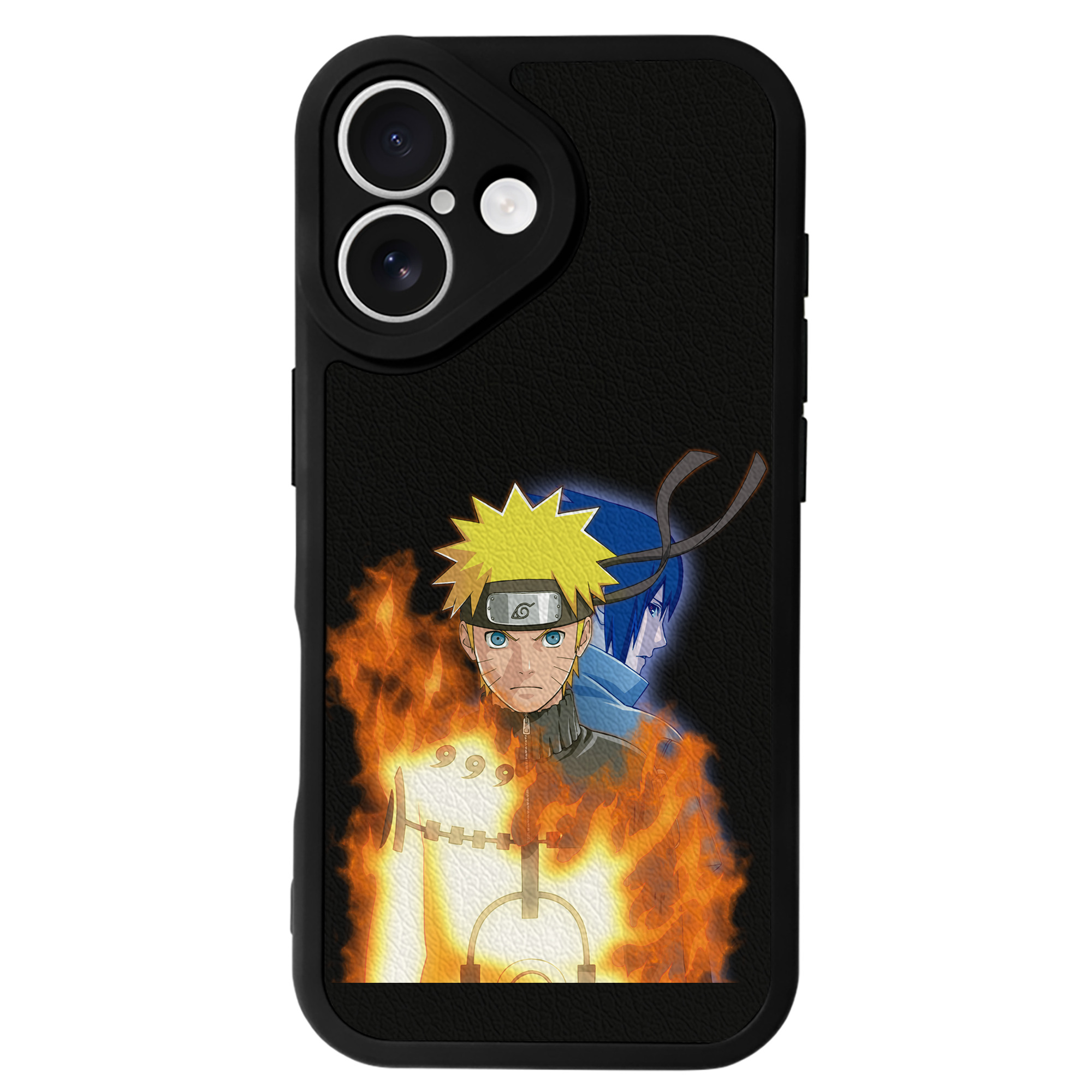 （画像用） NARUTO -ナルト- うずまき ナルト Uzumaki Naruto 【iPhone 16シリーズ対応】シリコンスマホケース（レザー調） 材質：シリコン